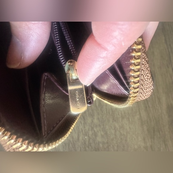 Coach Accordion Zip Wallet Signature Victorian Floral Print - Picture 11 of 11